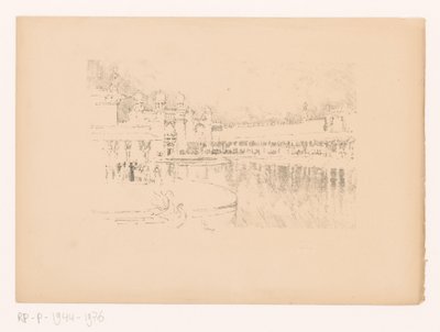vista del estanque de Joseph Pennell