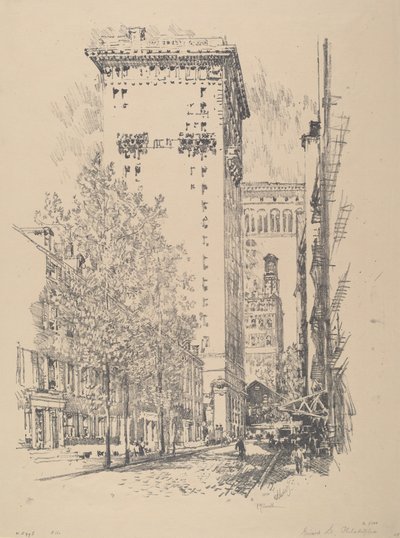 Calle Girard de Joseph Pennell