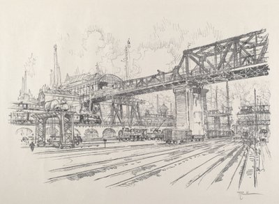 Gleisdreieck, 1921 de Joseph Pennell