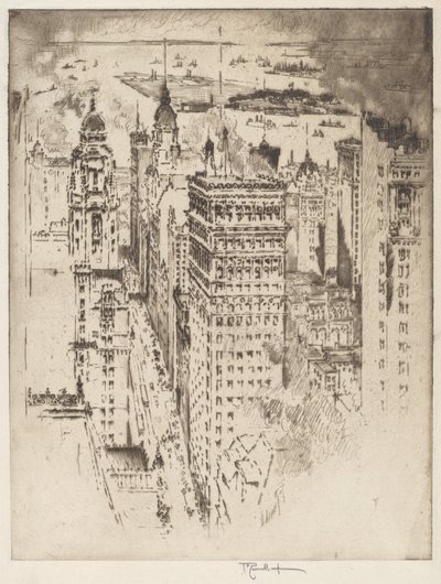 Cornisa Dorada, No.II de Joseph Pennell