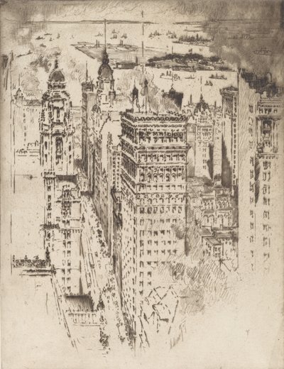 Cornisa dorada, No.II de Joseph Pennell