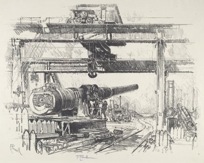 Prueba de Armas, 1916 de Joseph Pennell
