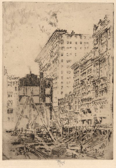 Hoyo en el suelo de Joseph Pennell