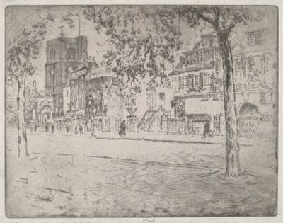 Casa donde murió Whistler de Joseph Pennell