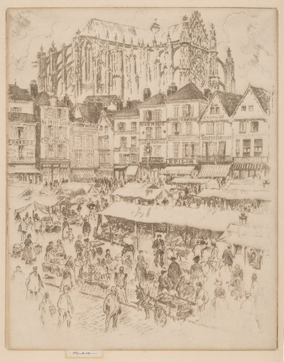 La Plaza, Beauvais de Joseph Pennell