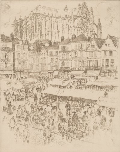 La Place, Beauvais de Joseph Pennell