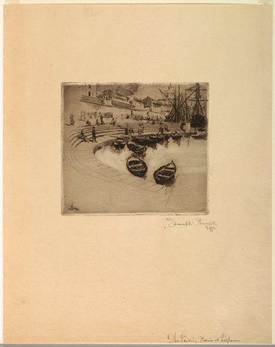 Lugar de desembarco, Livorno de Joseph Pennell