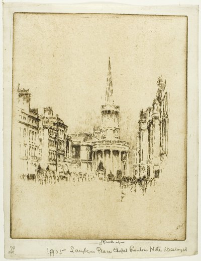 Capilla de Langham Place de Joseph Pennell