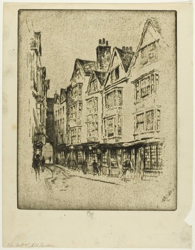 Último de Viejo Londres, Feria de la Tela de Joseph Pennell