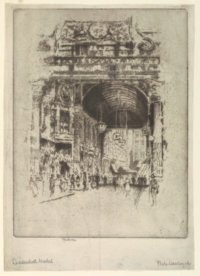 Mercado de Leadenhall, II de Joseph Pennell
