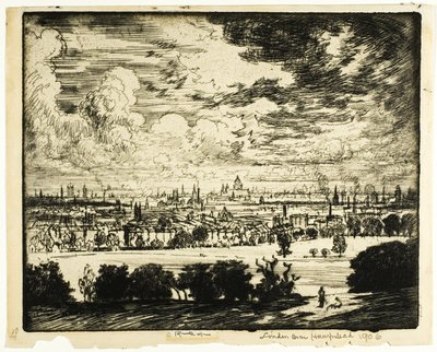 Londres sobre Hampstead de Joseph Pennell