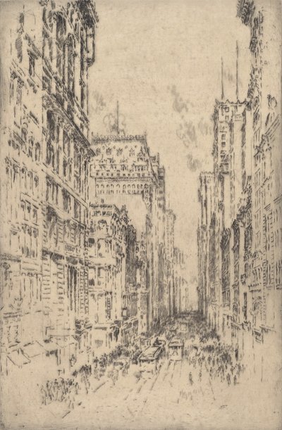 Lower Broadway, 1904 de Joseph Pennell