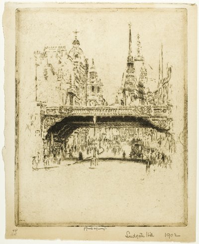 Ludgate Hill de Joseph Pennell