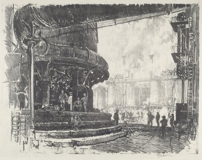 Fabricando arrabio, 1916 de Joseph Pennell