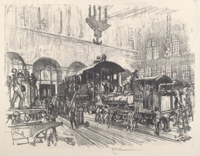Fabricando locomotoras de guerra de Joseph Pennell