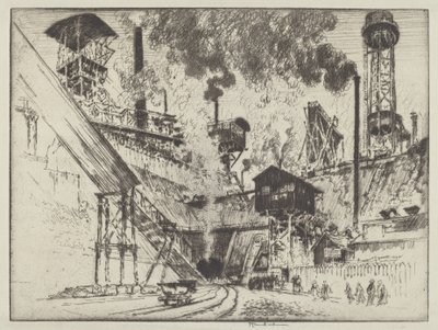 Boca de la Mina, Ruhrort cerca de Oberhausen de Joseph Pennell