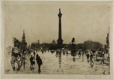 Monumento a Nelson, Trafalgar Square, Londres de Joseph Pennell