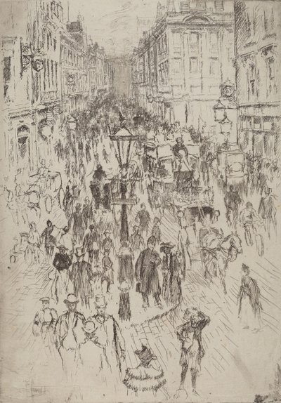 New Oxford Street, Londres de Joseph Pennell