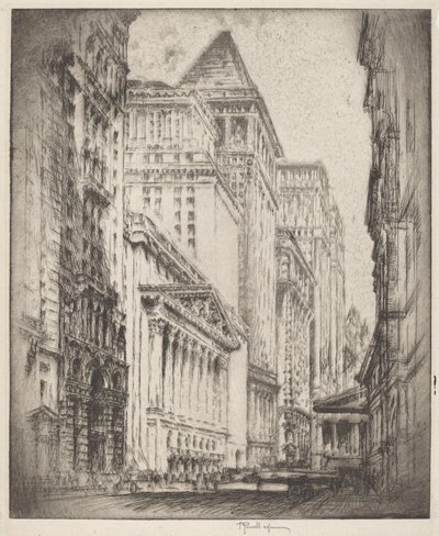Bolsa de Valores de Nueva York de Joseph Pennell