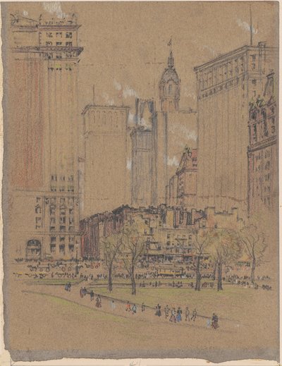 Nueva York, el viejo y el nuevo de Joseph Pennell