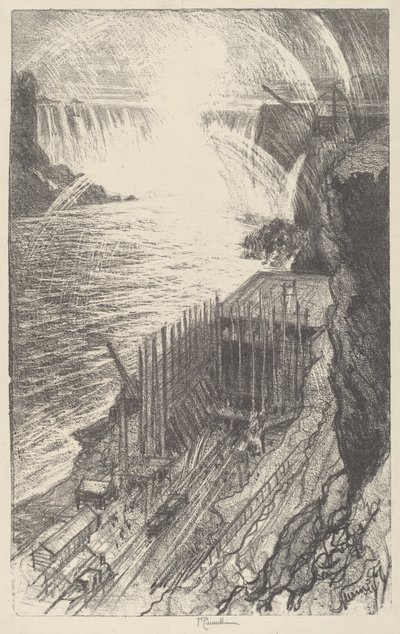 Arcoíris en Niagara de Joseph Pennell