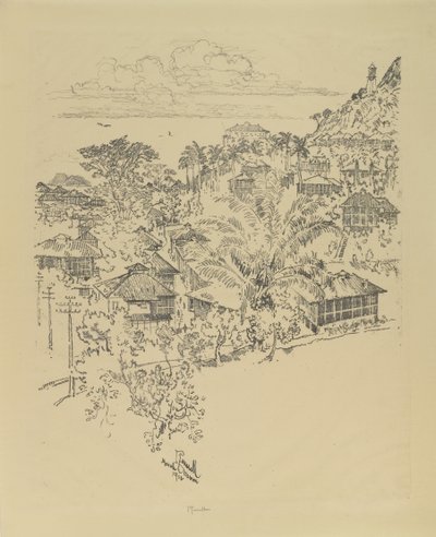 Oficial Ancon. Edificios de Administración, 1912 de Joseph Pennell