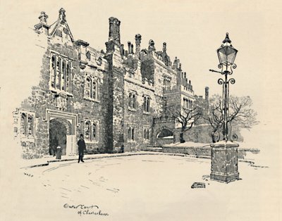Antigua Charterhouse: El Patio del Maestro, 1886 de Joseph Pennell