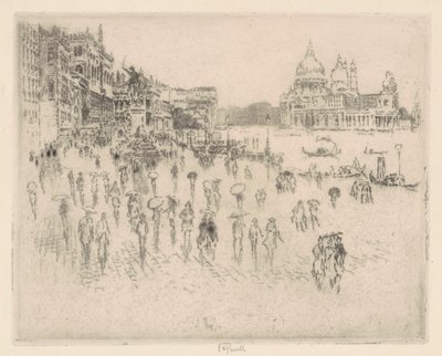 En la Riva, desde la ventana de Pennell de Joseph Pennell