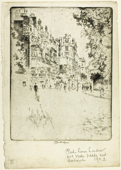 Park Lane de Joseph Pennell
