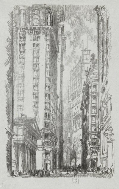 Pine Street, #6 en la colección Iconphile Club de Joseph Pennell