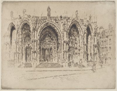 Pórtico de San Maclou, Ruan de Joseph Pennell