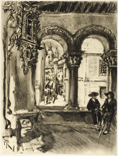 Pórtico San Martín, Segovia de Joseph Pennell