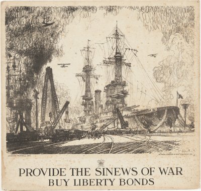 Proporcione los nervios de la guerra, compre bonos Liberty de Joseph Pennell