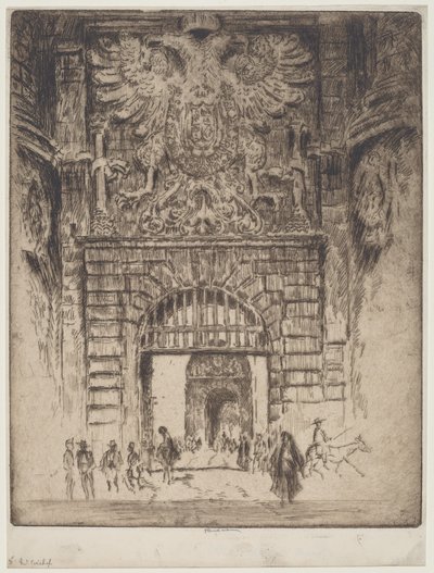 Puerta Visagara, Puerta de Madrid, Toledo de Joseph Pennell