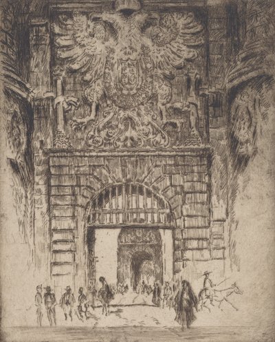 Puerta Visagara, Puerta de Madrid, Toledo, 1904 de Joseph Pennell