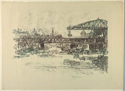 Estación de Ferrocarril, Berlín de Joseph Pennell