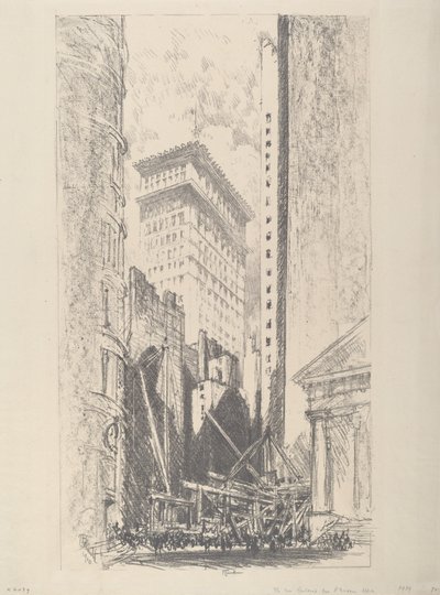 Reconstrucción de Broad Street de Joseph Pennell