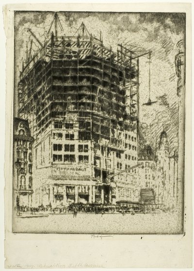 Reconstrucción de la Quinta Avenida de Joseph Pennell