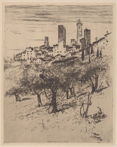 San Gimignano de Joseph Pennell
