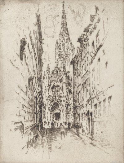 San Maclou, Rouen, 1907 de Joseph Pennell