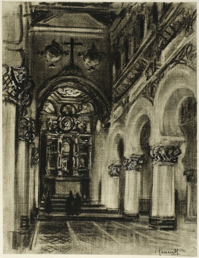 Santa María La Blanca, Toledo de Joseph Pennell