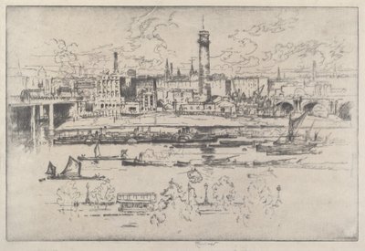 Torre de Tiro entre los Puentes de Joseph Pennell