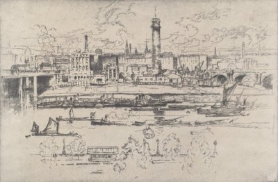 Torre de Tiro entre los Puentes, 1910 de Joseph Pennell