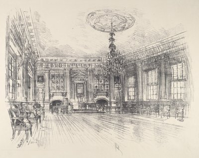Sala de los firmantes, Independence Hall de Joseph Pennell
