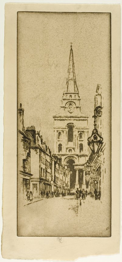 Iglesia de Spitalfields de Joseph Pennell