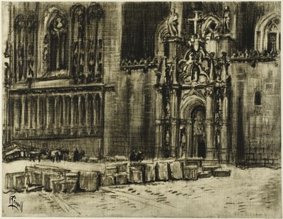 San Juan de los Reyes, la puerta y las cadenas de Joseph Pennell