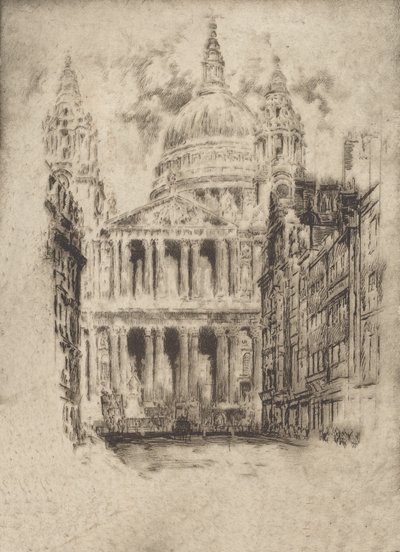 San Pablo, Fleet Street, Londres, 1905 de Joseph Pennell
