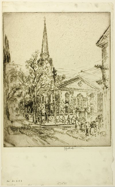 St. Peter, de la calle Pine, Filadelfia de Joseph Pennell