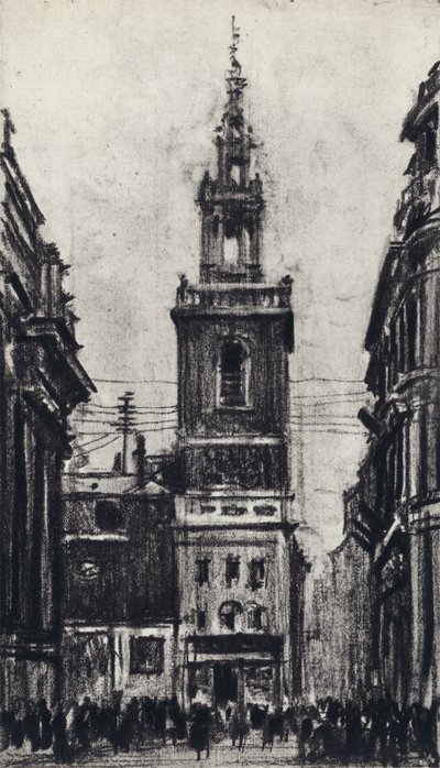 San Esteban, Walbrook de Joseph Pennell