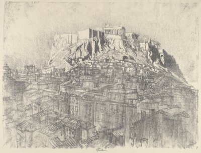 Amanecer sobre la Acrópolis de Joseph Pennell